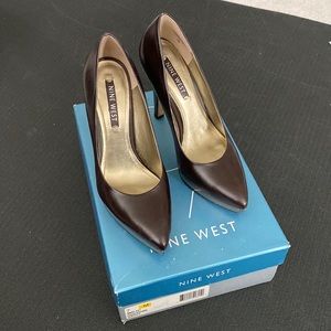 Nine West Brown Blast Heels, Size 7